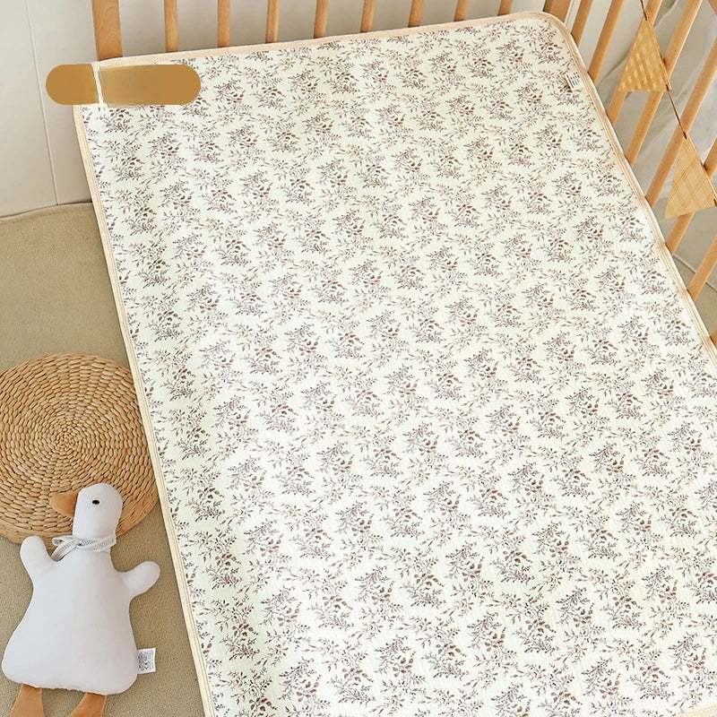 Cotton Baby Diaper Changing Mat Washable Large Size Diaper Changing Pad Covers Waterproof Children