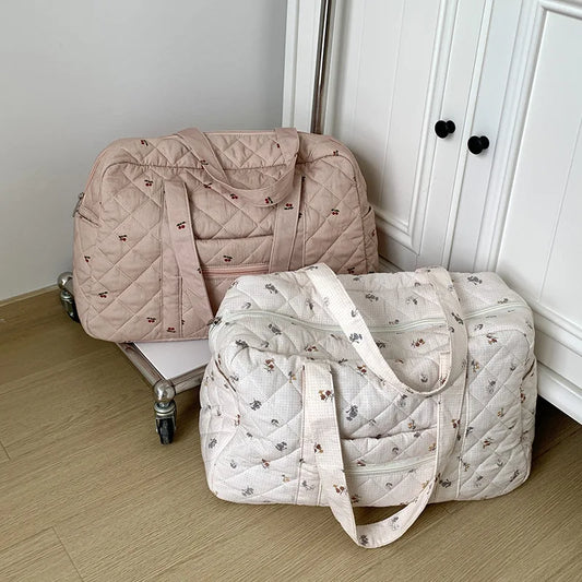 Large Mommagy Bag for Baby Maternity Pack Diaper Nappy Organizer Quilted Cotton Travel Women Handbags