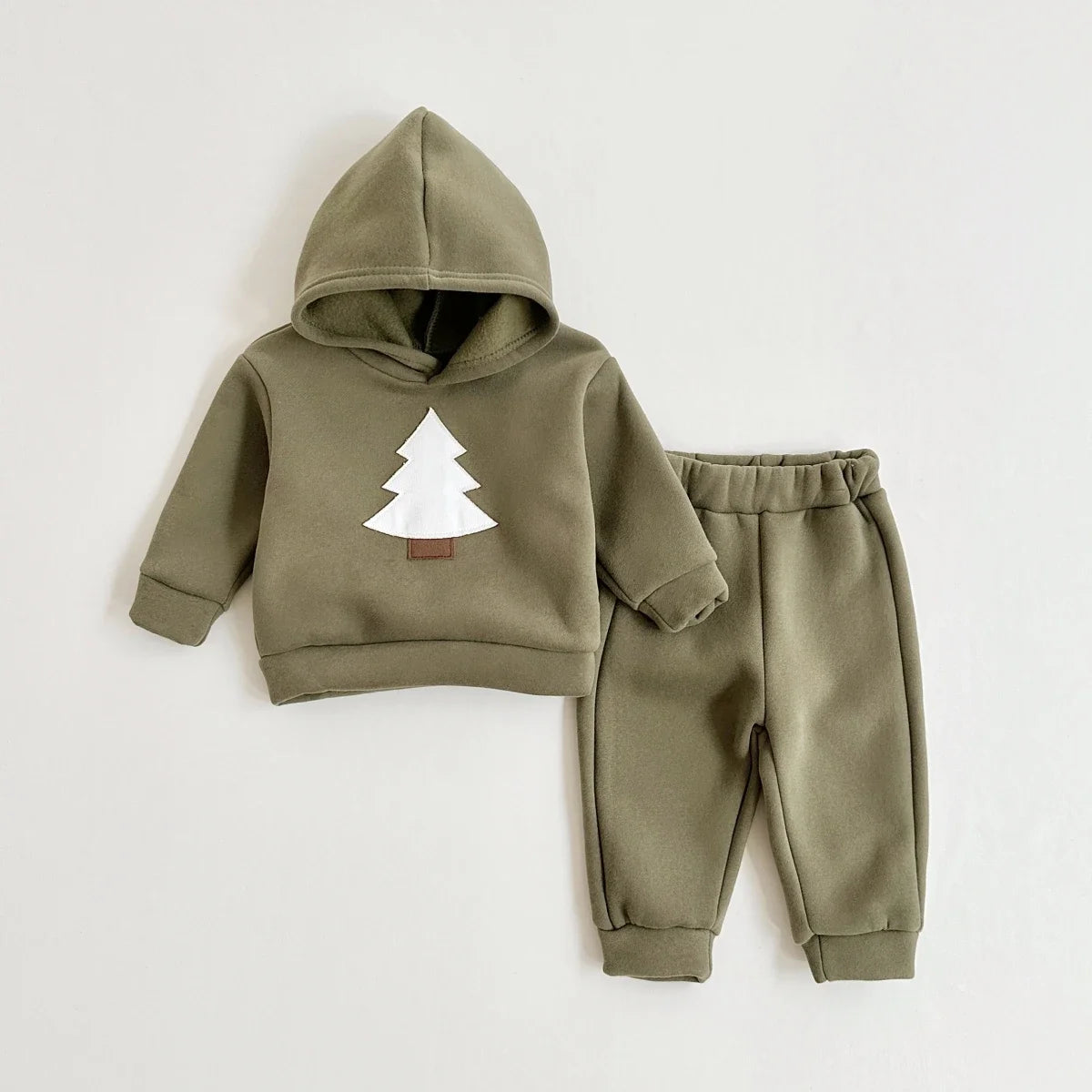 Christmas Tree Boys/Girls Thickening Plush Winter Warm Cotton Coat Suit