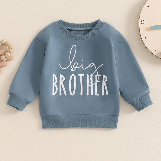 Boys Sweatshirt Letter Print Long Sleeve PulloversTops for Toddler