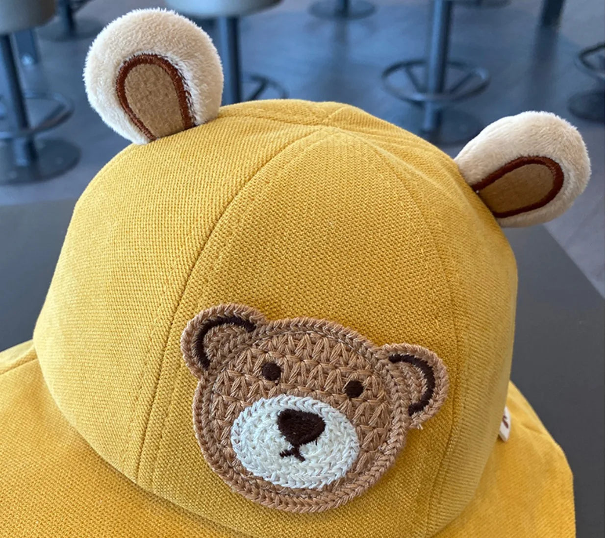 Cute Bear Children Bucket Hat New Spring Boys Girls Sun Hat Cartoon Outdoor