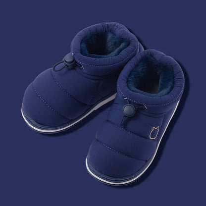 Kids Shoes Winter Baby Girls Snow Boots Keep Warm Cotton Shoes Children  Indoor Thicken Loafers