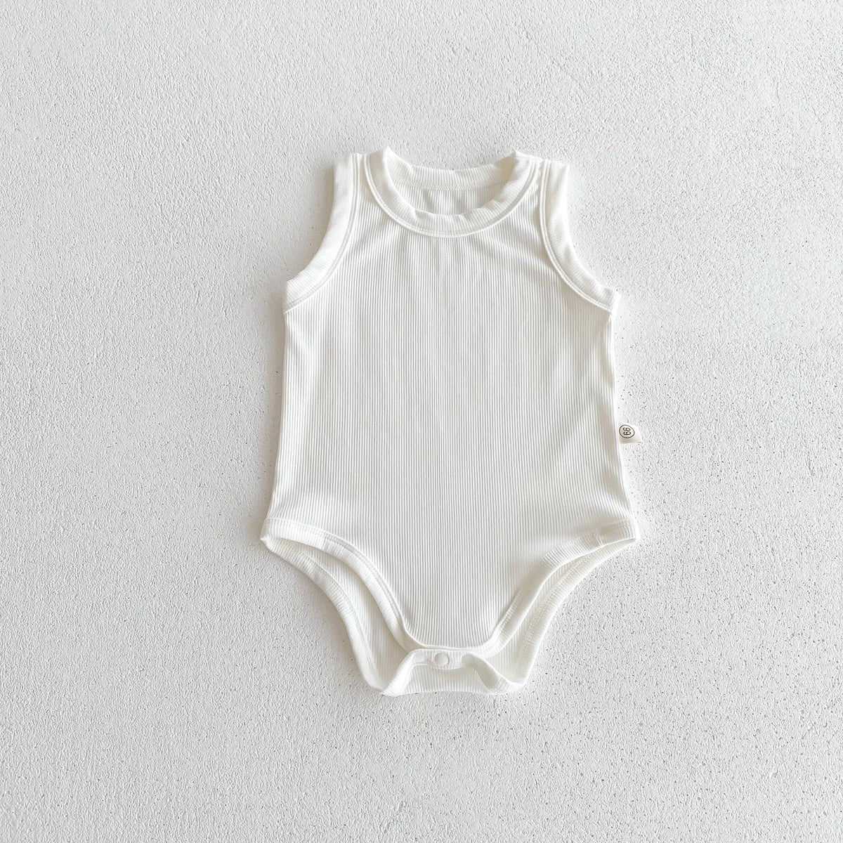 Baby Boys Girls Jumpsuit Cotton Plain Infant Sleeveless Romper