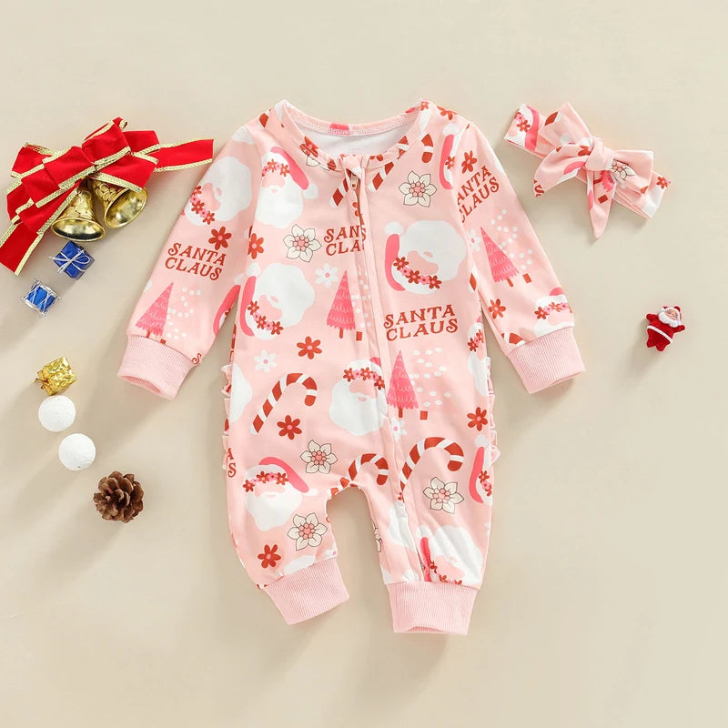 Baby Girls Christmas Jumpsuit