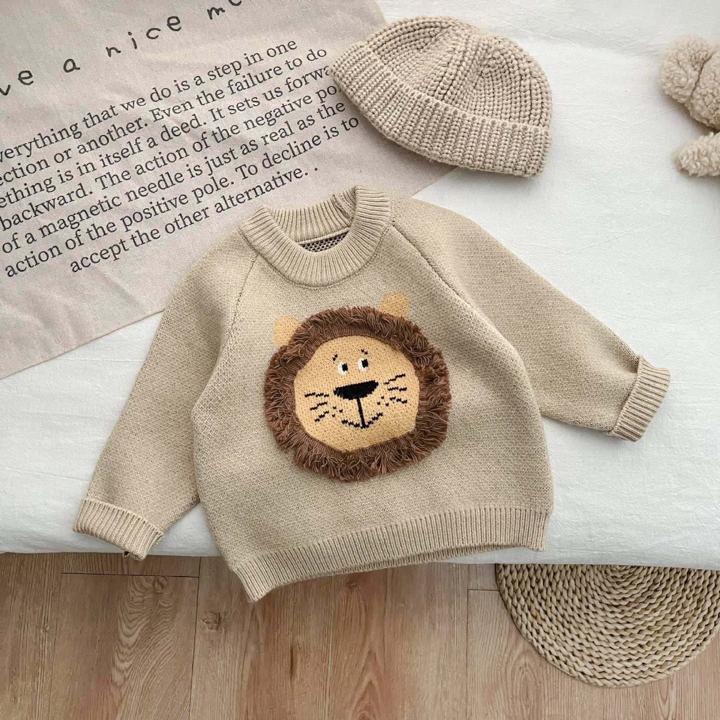 Girl Baby Thicken Casual Warm Pullover Shirt Boy Children Knittting Retro Tops