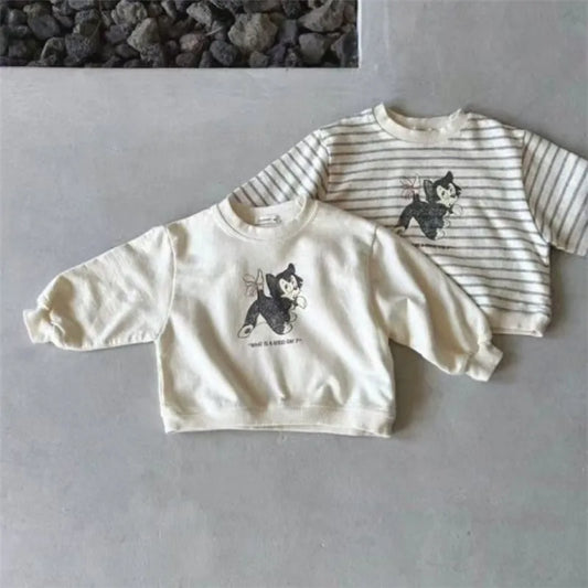 Baby Toddler Girl Pullover Cotton Infant Boy Sweatshirt