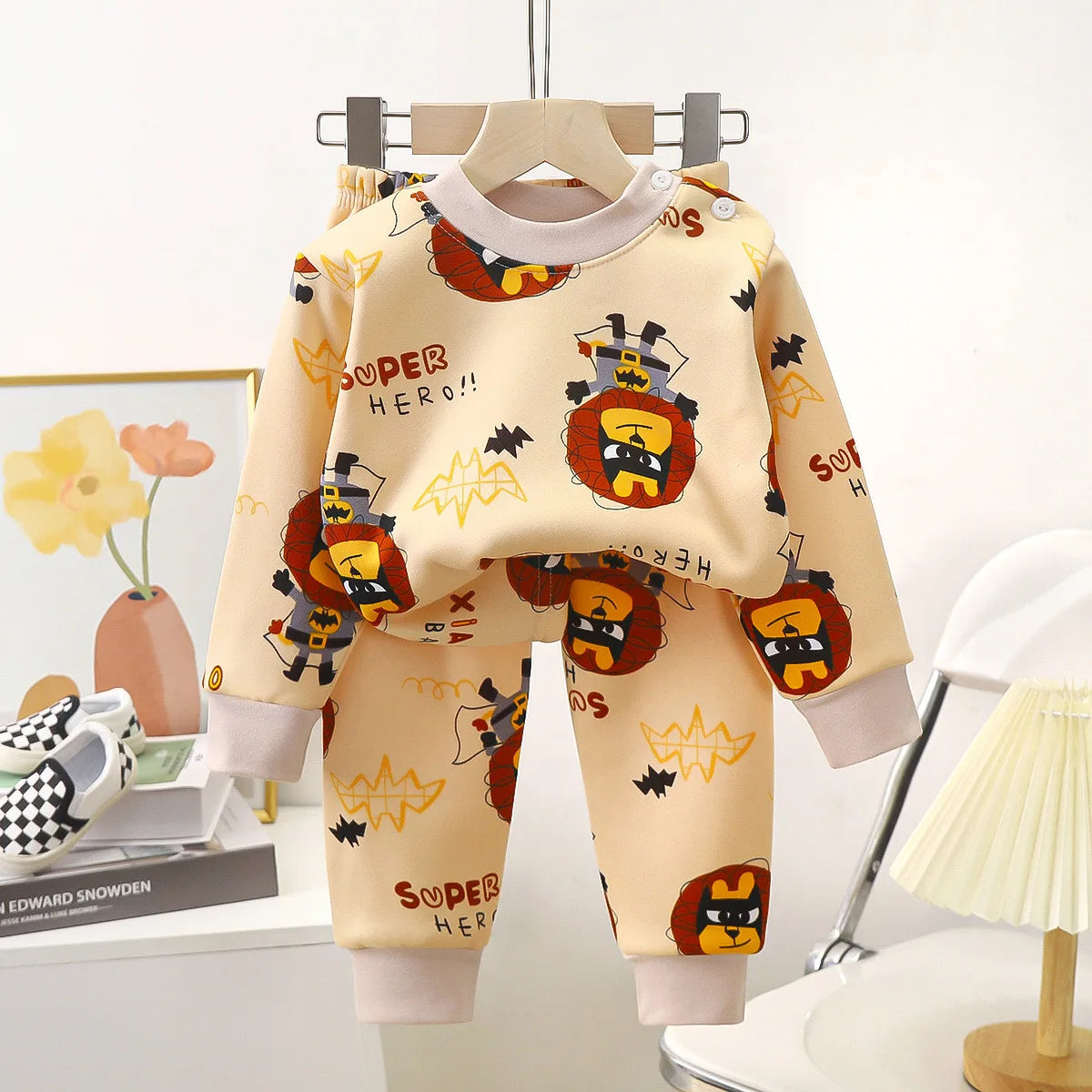 Baby  Boys and Girls Autumn and Winter Cashmere and Thick Home Wear