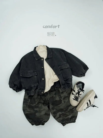 New Children Camouflage Pants For Boys Loose Trousers Baby Girl Cargo Pants