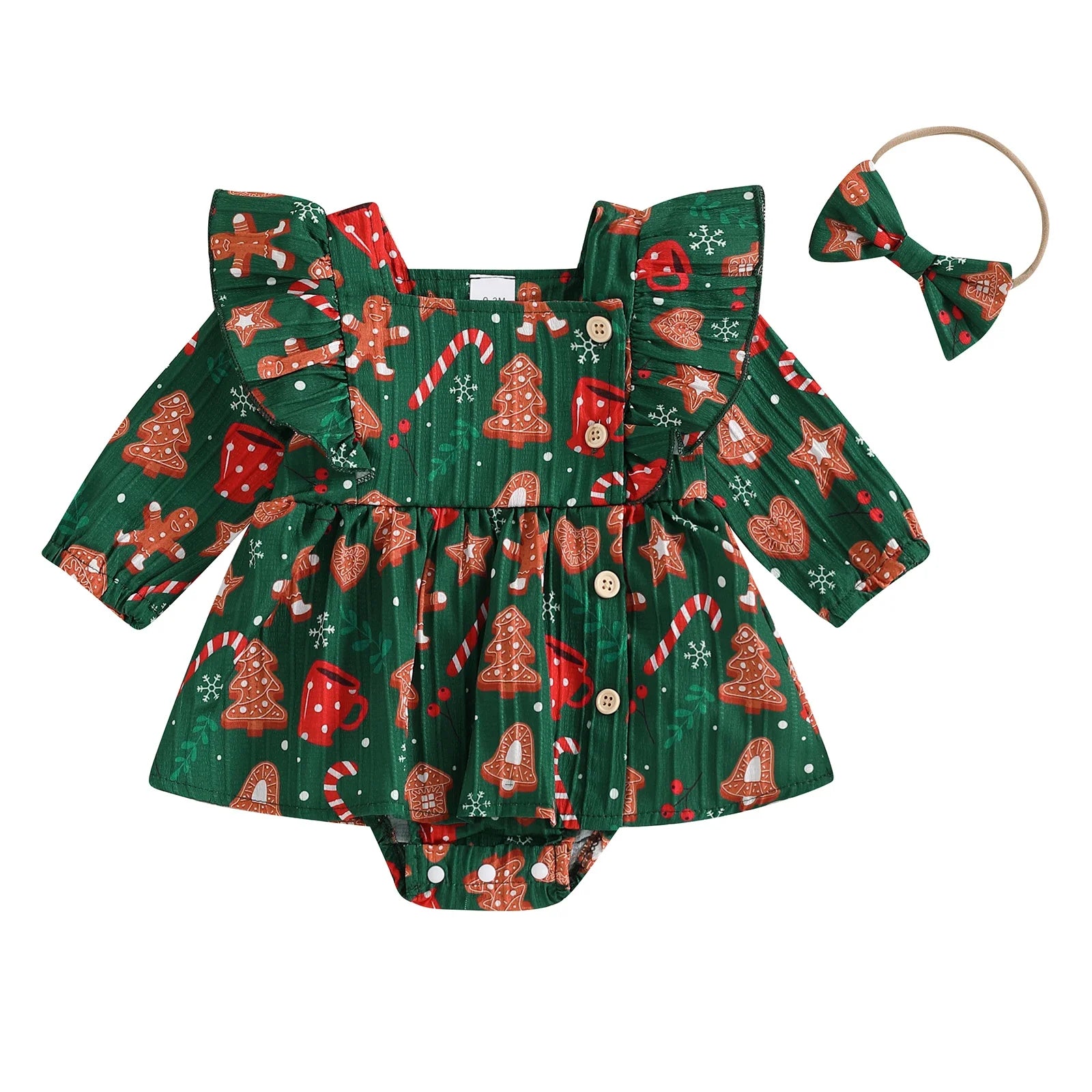 Baby Girls Christmas jumpsuit