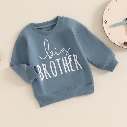 Boys Sweatshirt Letter Print Long Sleeve PulloversTops for Toddler