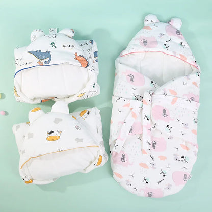 Winter Baby Sleeping Bag Cocoon Newborn Baby Swaddle Wrap