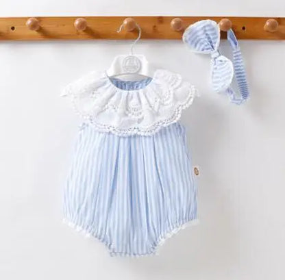 Baby Girls Flower Cotton Jumpsuit One piece Outfit Newborn Baby Romper