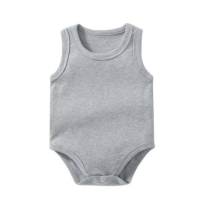 baby camisole Triangle Solid sleeveless triangle crawling suit Vest Male and female