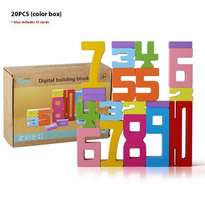 Wooden Digital Building Blocks Bricks Pro