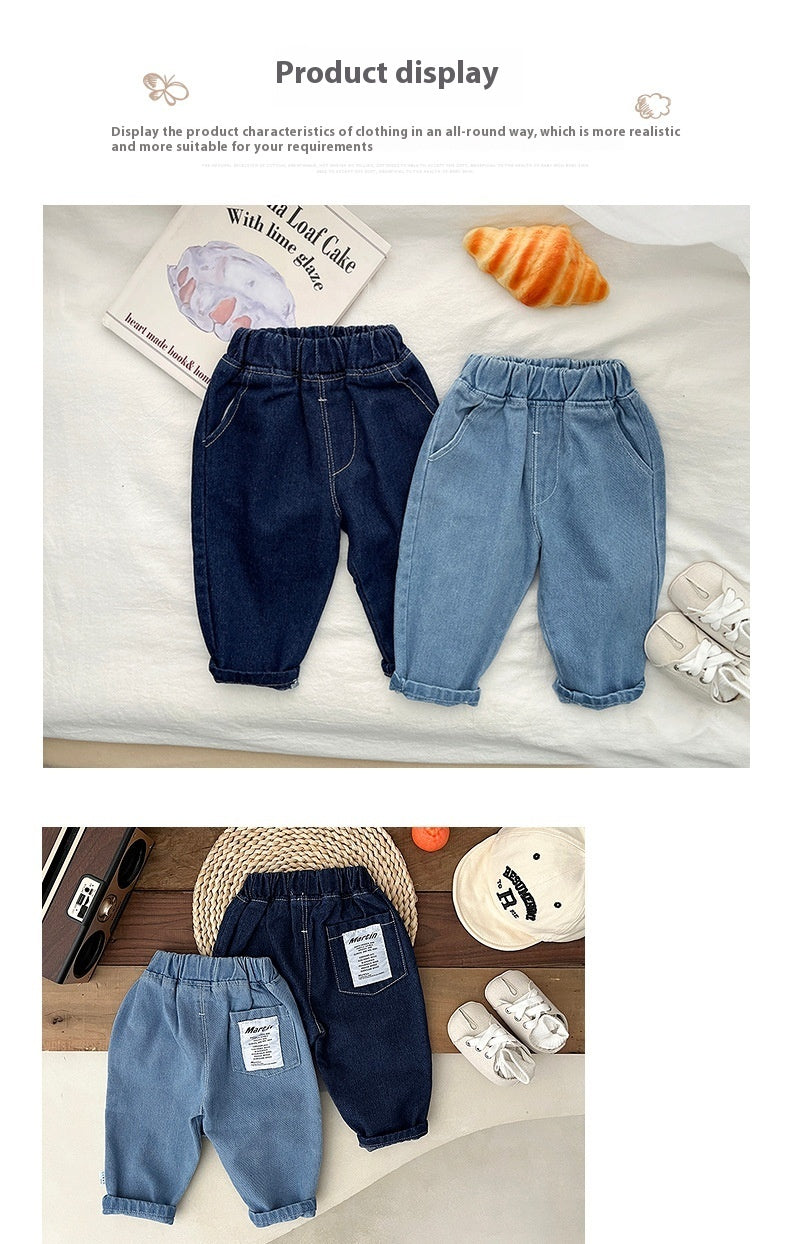 Trendy Thin Children's Soft Jeans