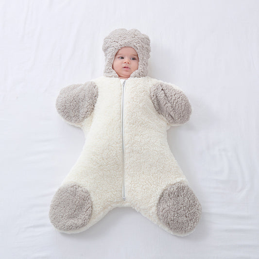 Baby Lamb Fleece Autumn And Winter Sleeping Bag