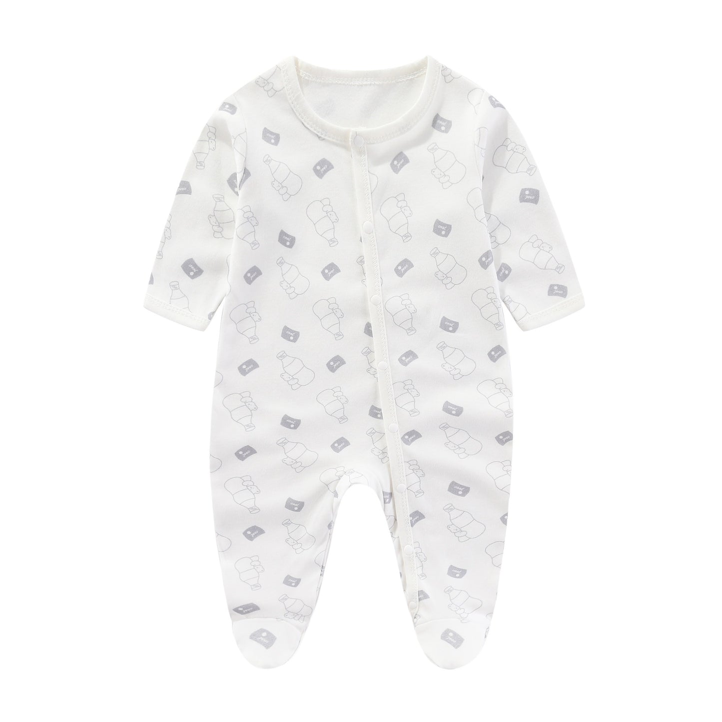 Minimalist And Creative Pure Cotton Newborn Jumpsuit